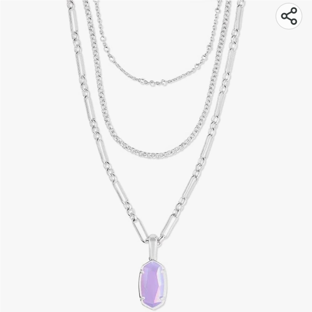 NWT Kendra Scott Elisa Triple Chain Necklace